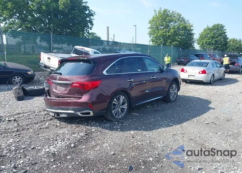 2017 Acura Mdx Technology Package z USA, uszkodzony, nr VIN 5FRYD4H59HB021178